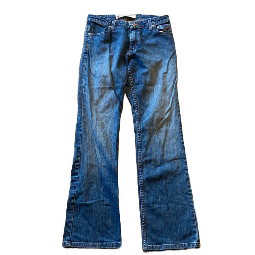 VINTAGE HARLEY-DAVIDSON GENUINE MOTOR-CLOTHES BOOTCUT JEANS SIZE 6